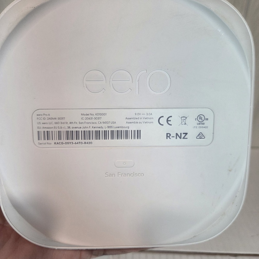 Eero Pro 6 K010311 Tri Band Mesh WiFi System (3-Pack) - Picture 2 of 2